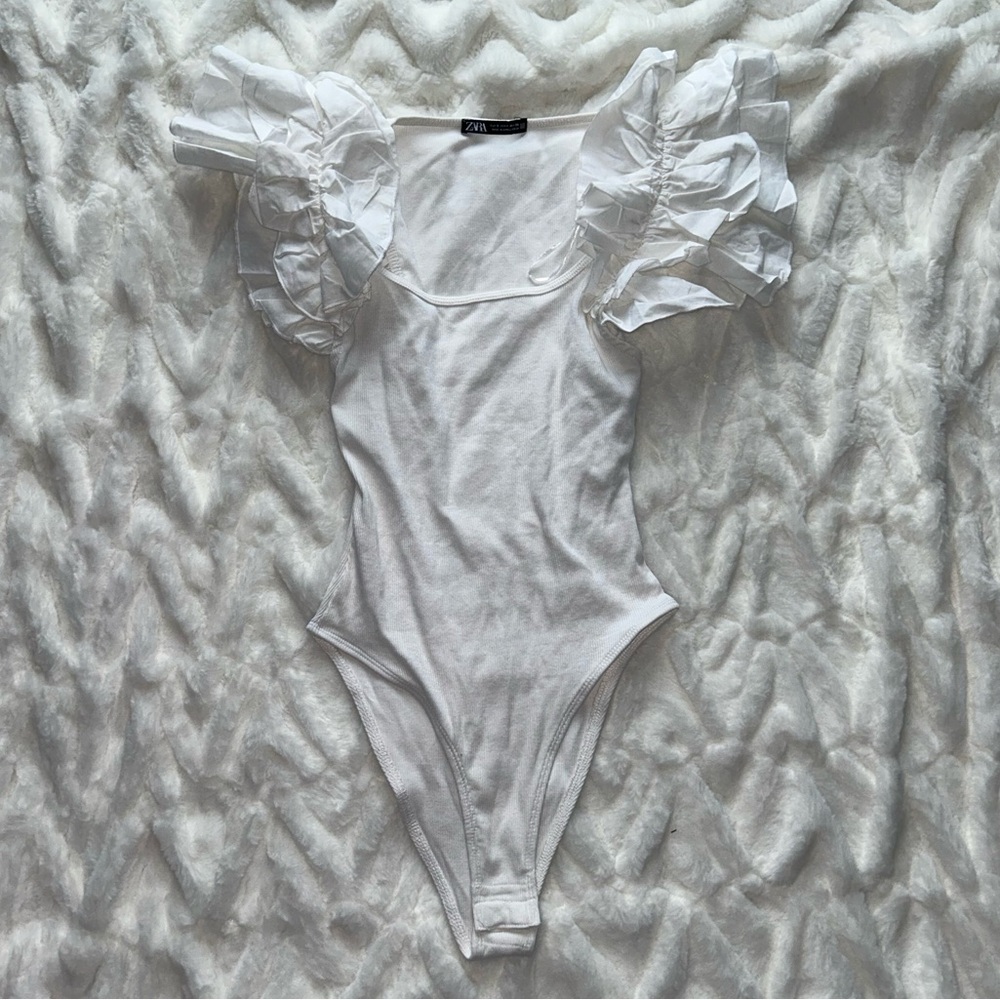 White Zara Bodysuit